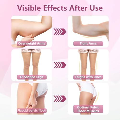 Thigh Trainer, 360°Adjustable Pelvic Floor Muscle Trainer with LED Display, Inner Thigh Exerciser with 20LB Resistance Band for Women, Home Fitness Equipment for Hip, Leg, Arm