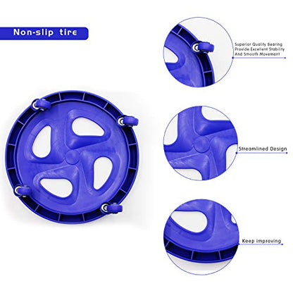 Abdominal Roller Ab Exercise Wheel Disc Core Coaster Core Fitness Sliders Ab Workout Equipment Easy Roller with Knee Mat for Home Gym