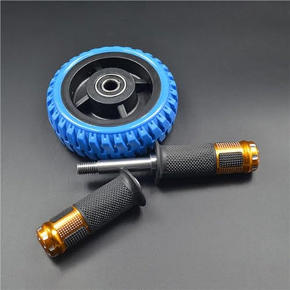 Single-wheel Stable Abdominal Great Easy To Assemble Ab Wheel Roller Working Out Power Exercise Wheel Muscle-strength - size: Blue