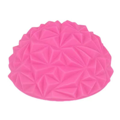 Yoga Half-Ball Trainer - Textured Hemisphere Yoga Ball 16 cm with Foot Massage Surface for Balance Training - Core Stability & Outdoor or Indoor Play - Dual Purpose Exercise & Game Equipment