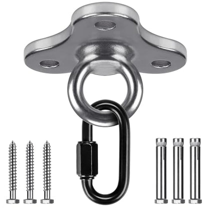 Dolibest Ceiling Anchor Mount for Yoga Swing Suspension, Resistance Band Wall Anchor, Body Weight Strength Training Systems, 2000LB Capacity, Stainless Steel,1PCS