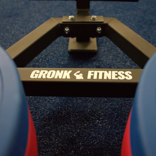 Gronk Fitness Compact Push Sled | Heavy-Duty Weight Sled for Pushing, Pulling, and Sprint Training | Removable Push Arms | Compatible with Olympic Plates | Indoor & Outdoor Conditioning Tool