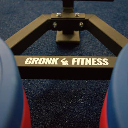Gronk Fitness Compact Push Sled | Heavy-Duty Weight Sled for Pushing, Pulling, and Sprint Training | Removable Push Arms | Compatible with Olympic Plates | Indoor & Outdoor Conditioning Tool