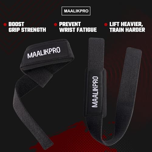 Weight Lifting Straps | Wrist Lifting Strap - color: Black