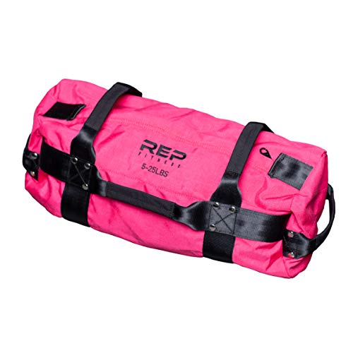 REP Fitness Sandbags - Heavy Duty Workout Sandbags for Training, Cross-Training Workouts, Fitness, Exercise and Military Conditioning - Multiple Sizes and Colors - color: Small-Pink