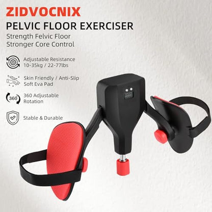 Thigh Trainer Master for Women & Men, Kegel Master & Pelvic Floor Trainer, Inner Thigh Exerciser, 22-77lbs Resistance, Glute & Hip Toner, Home Workout Equipment with Bands, Fitness for Home & Travel
