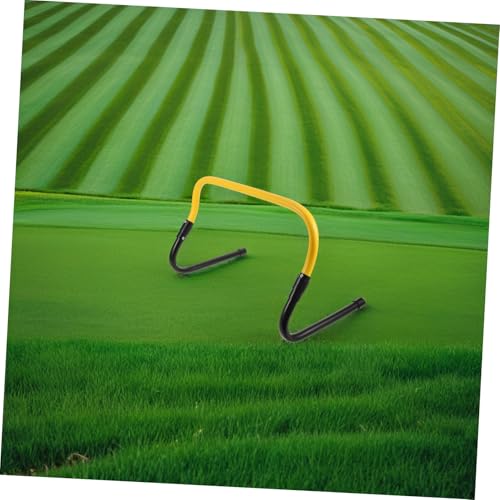 ABOOFAN Speed Training Agility Hurdles Set, Detachable Plastic Sports Training Hurdles for Football Basketball Soccer, Youth Athletic Speed Agility Equipment with Black Yellow Frame