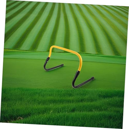 ABOOFAN Speed Training Agility Hurdles Set, Detachable Plastic Sports Training Hurdles for Football Basketball Soccer, Youth Athletic Speed Agility Equipment with Black Yellow Frame
