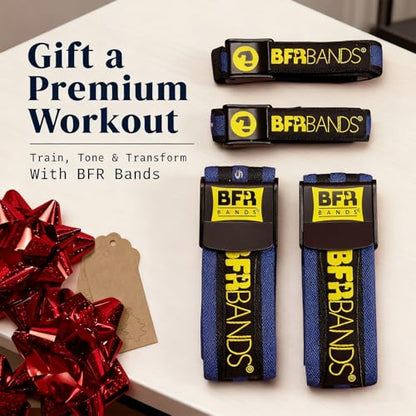 Occlusion Bands, 4 Pack Blood Flow Restriction Bands for Men & Women, Booty Training Straps for Buttock Building, Glutes, HIPS & Legs to Increase Muscle Mass, Fitness Resistance Bands
