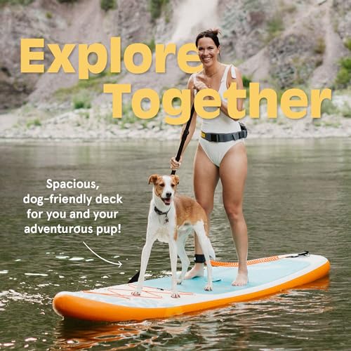 Retrospec Weekender Inflatable Stand Up Paddle Board Includes Paddle, Pump, and Accessories 10’6” Lightweight iSUP, Puncture Resistant Inflatable Paddle Board for Adults - color: Wild Spruce (Legacy)