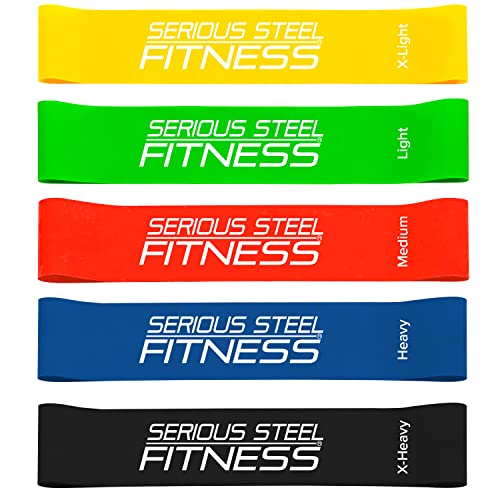 Mini Resistance Loop Bands | Rehab and Prehab Stretch Bands | 12" Exercise Workout Bands (Sets of 5 Pack and Sets of 10 Pack Trainer Options Available!) - color: 10" Mini Bands