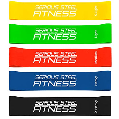Mini Resistance Loop Bands | Rehab and Prehab Stretch Bands | 12" Exercise Workout Bands (Sets of 5 Pack and Sets of 10 Pack Trainer Options Available!) - color: 10" Mini Bands
