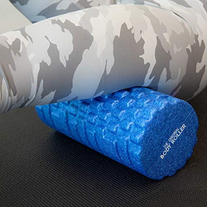 The Original Body Roller - High Density Foam Roller Massager for Deep Tissue Massage of The Back and Leg Muscles - Self Myofascial Release of Painful Trigger Point Muscle Adhesions - 13" Blue - color: Blue