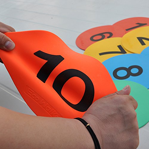 8inch Numbered Floor Spot Markers - style: 6-10