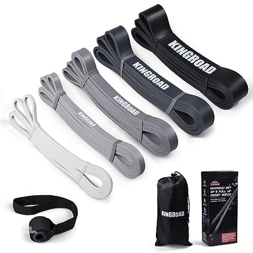 Resistance Band Pull Up Assistance Bands Sets Resistance Heavy Duty Exercise Stretch Fitness Bands for Stretching Power Lifting Workout Training with Instruction Guide