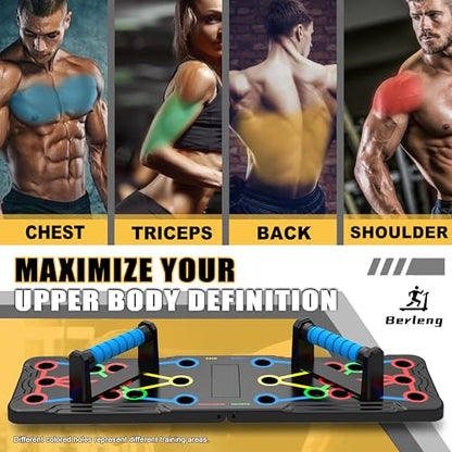 IUT Solid Push Up Board 15 in 1 Home Workout Equipment Multi-Functional Pushup Stands System Fitness Floor Chest Muscle Exercise Professional Equipment Burn Fat - color: M1