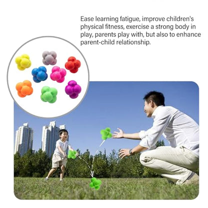 Reflexes Reaction Balls Speed and Agility Training Hand Eye Coordination Equipment Training Reaction Balls with 6 Sides Cognitive Development Toy