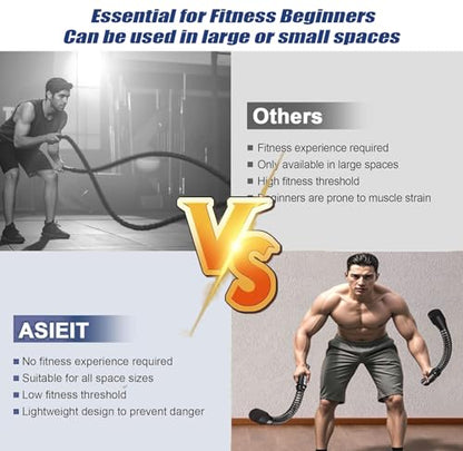 Portable Workout Resistance Training Tool | Space-Saving Home Fitness Equipment for Light Exercise, Daily Movement & Low-Impact Training for Men & Women Working Out.(Black 2pcs)