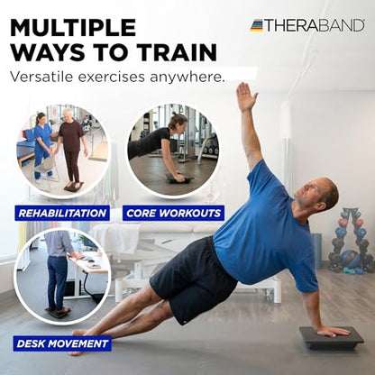Theraband 23300 Rocker Balance Board for Rehab, Improved Posture, Balance and Stability Training - style: Rocker Board