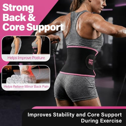 Waist Trainer for Women and Men Belly Fat, Neoprene Sauna Sweat Band, Stomach Wrap Waist Trimmer for Workout