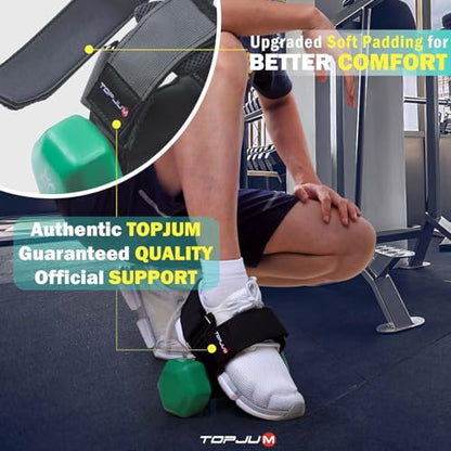 Dumbbell Foot Attachment, Tibialis Trainer, Adjustable Ankle Weights, Ankle Straps for Weight Lifting, Leg Workouts at Home for Hip Flexors, Shin Splint, Hamstring Curls, Leg extensions, Home