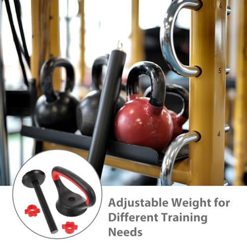 Adjustable Kettlebell Handle for Weight Plates, Portable Dumbbell Converter for Strength Training Kettlebells, Heavy Duty Kettle Grip for Home Gym Workout