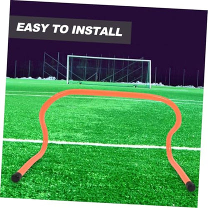 Zerodeko 4pcs Plastic Training Hurdles 15cm Agility Speed Hurdles for Football Soccer Track Running Drills Sports Training Equipment