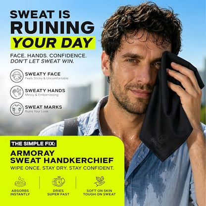 Sweat Absorbing Towel Handkerchief – Quick-Dry Microfiber Gym Towels for Face, Hands & Body – Workout Towel for Men, Sport Rag, Perfect for Tennis, Pickleball & Sauna Use by Women