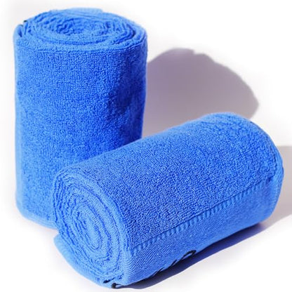 Unisex Sports Towels (Set of 2) Upgraded Version-Ultra-Soft Premium Quality100% Cotton Sweat-Absorbing Towels Ideal for Workouts, Workout Towels，Gym Towels Sessions, & Hiking Trips!