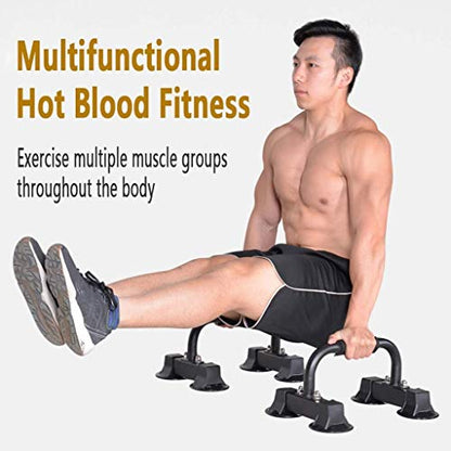 Push-up bracket -Stand Dip Station Parallette Bar Upper Body Exercise Equipment Workout Handstand Bars