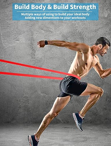 Pull Up Bands, Resistance Bands Set, Exercise Workout Bands for Men & Women, Ideal for Body Stretching, Physical Therapy and Muscle Training - color: Maroon