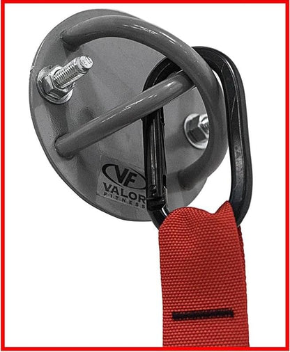 Valor Fitness Suspension Trainer Wall Mount Anchor, Ceiling Mount Bracket for Suspension Straps, Resistance Bands, Gym Rings, Battle Ropes, Heavy Duty Steel Mounting Plate
