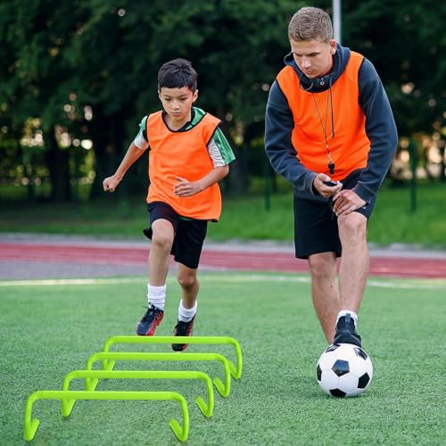 Training Hurdles Equipment Speed Agility Detachable 18.5'' for Athletes Soccer Basketball Obstacle Courses Workout 5 Pcs