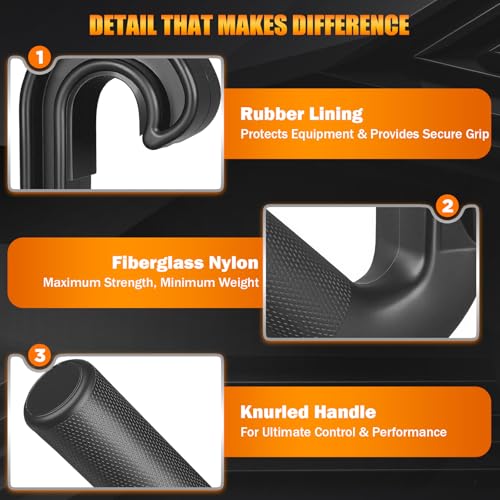 Neutral Grip Pull Up Handles, Ergonomic Non-Slip Hooks for Barbell Row Deadlift Resistant Bands Cable Machine, Lightweight Pull Up Bar Accessories, Portable Grips for Home Gym Workout, Nylon