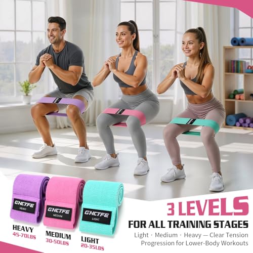 20PCS Resistance Bands Bulk Set +15 Pcs Fabric Resistance Bands for Legs – Non-Slip Booty Bands Set for Workout, Yoga, Squat & Hip Training, Gift for Team Fitness