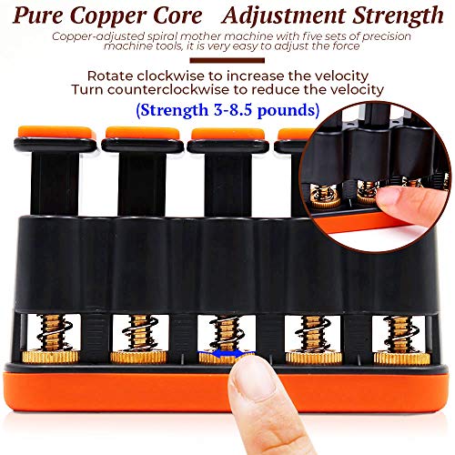 Finger Strengthener, Guitar Beginner Exercier, Finger Trainer, Hand Grip Strength Trainer for Athletes,Musicians
