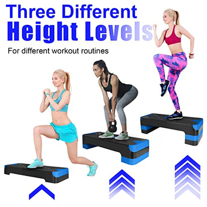 Adjustable Exercise Workout Aerobic Stepper Step Platform Trainer