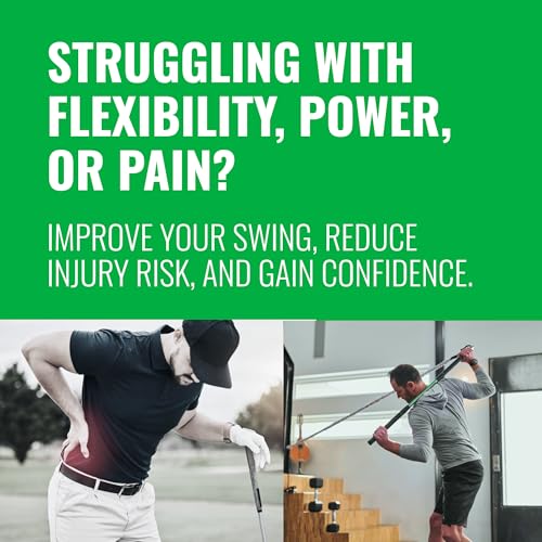 GolfForever Swing Trainer – Golf Fitness & Training System for Strength, Flexibility & Swing Power – Includes Membership & Premium Training Bar for Golf-Specific Workouts - size: 12-Month Membership