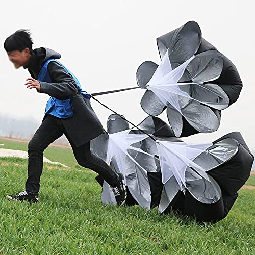 Resistance Parachute Running Parachute,Speed Resistance Training Parachute Equipment,Physical Training Equipment,for Sprint/Football Training(Color:Yellow)