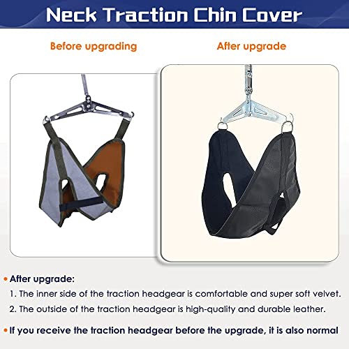 Neck Stretcher Cervical Traction Device for Pain Relief – Over The Door Neck Hammock for Home Use, Spine Decompression Harness Sling, Hanging Stretcher with Cervical Stabilizer & Tension Relief