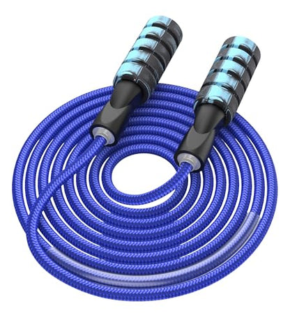 Jump Rope for Women Men, Fitness Jumprope for Women Workout, Adjustable Adult Exercise Skipping Rope - color: Pink+Blue