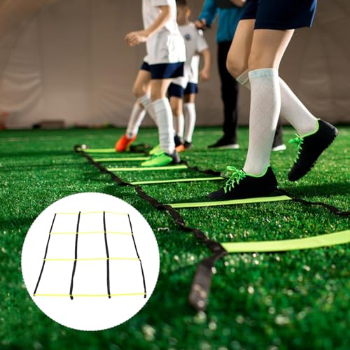 Totority Foldable Agility Ladder for Football and Soccer Training Multifunctional Speed Ladder with Sturdy Rungs for Agility and Footwork Drills in Sports Fitness