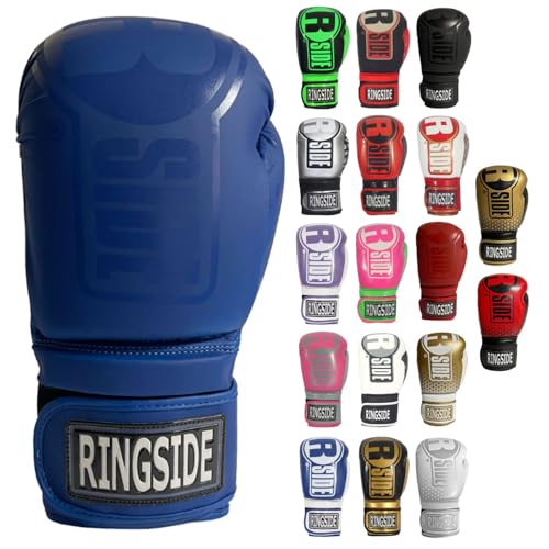 Ringside Apex Bag Gloves, IMF-Tech Boxing Gloves with Secure Wrist Support, Synthetic Boxing Gloves for Men and Women - color: Blue/Blue, size: Small-Medium