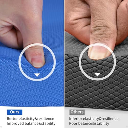 Balance Pad 19.8 * 15.7 * 2.4",XL Balance Pad for Physical Therapy,Extra Large Foam Balance Board Stability Pad for Rehabilitation Core Training Stretching Mobility