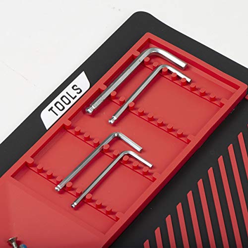 HK Army MAGMAT Magnetic Paintball Tech Mat - color: Black/Red