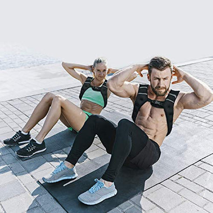 Adurance Weighted Vest Workout Equipment, 6lbs 10lbs 14lbs 18lbs Body Weight Vest for Men, Women, Kids