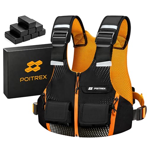Fitness Equipment - Adjustable Weighted Vest, Workout for Walking, Running, Rucking, Strength Training & Cardio, Reflective Slim Fit for Women & Men, Home Gym Exercise Gift