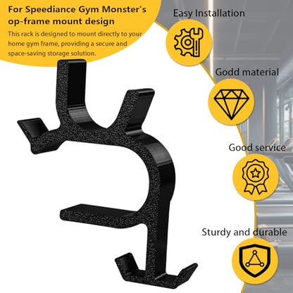for Speediance Gym Monster 2, Barbell and Accessory Racks, Compatible With D-Rings, Standard Carabiners, Or Other Items You May Store (Two Pieces）
