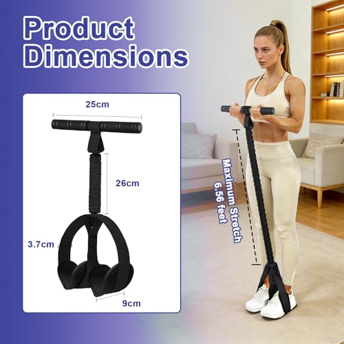 6-Tube Elastic Yoga Pedal Puller Resistance Band