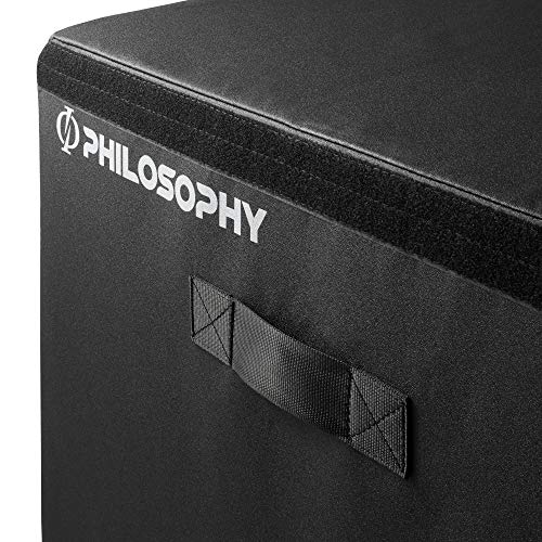 Philosophy Gym Soft Foam Plyo Box, Stackable Plyometric Jump Box for Home Gym, HIIT, Jumps, Step-Ups, Agility and Strength Training
